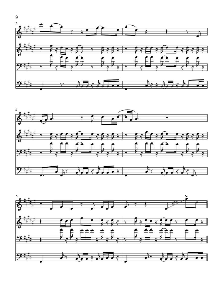 Whatcha See Is Whatcha Get Brass Quartet scores gallery preview page 3