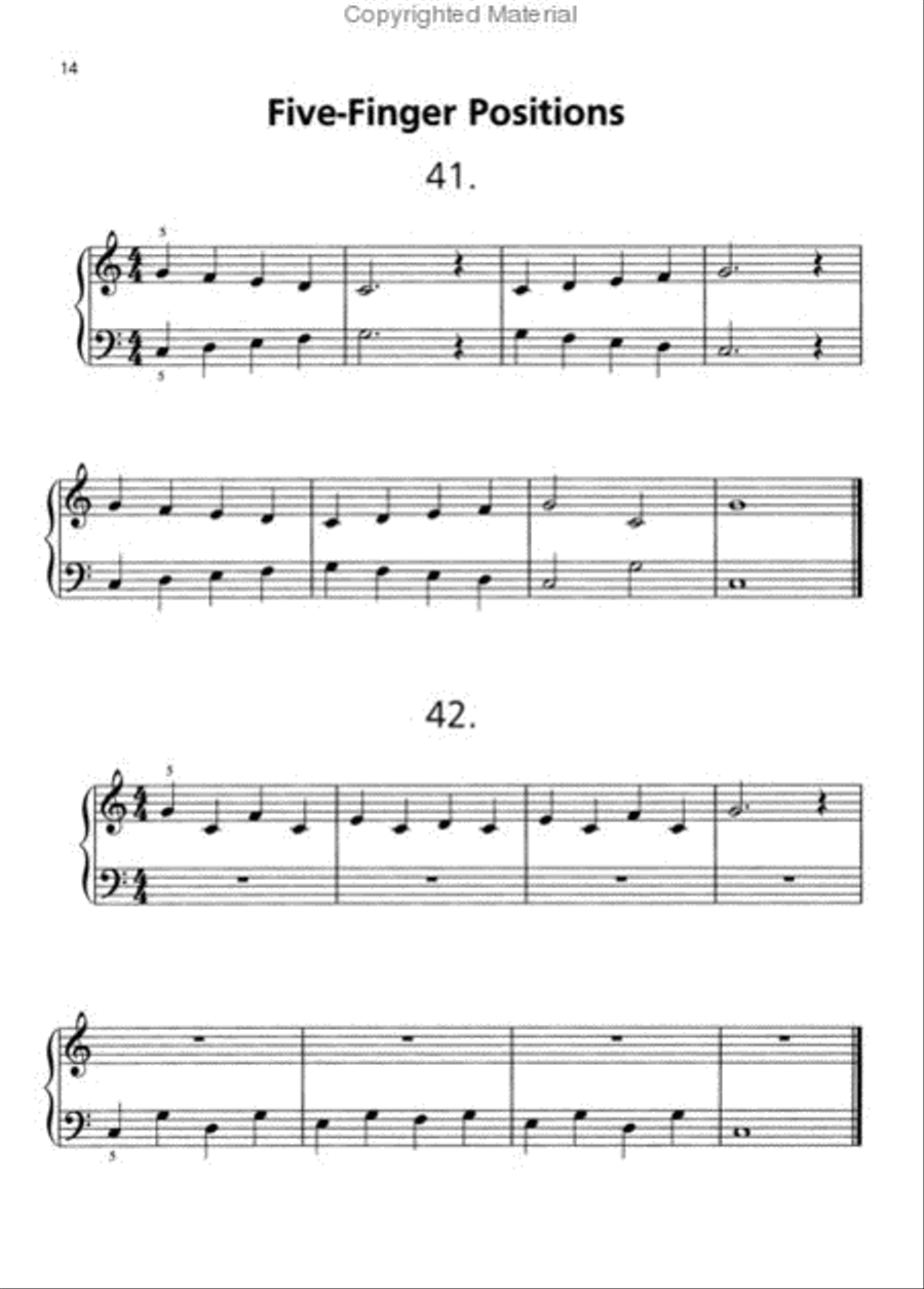 Beginning Piano Technic Piano Method scores gallery preview page 4