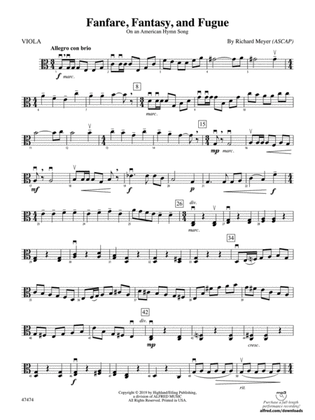 Fanfare, Fantasy, and Fugue: Viola