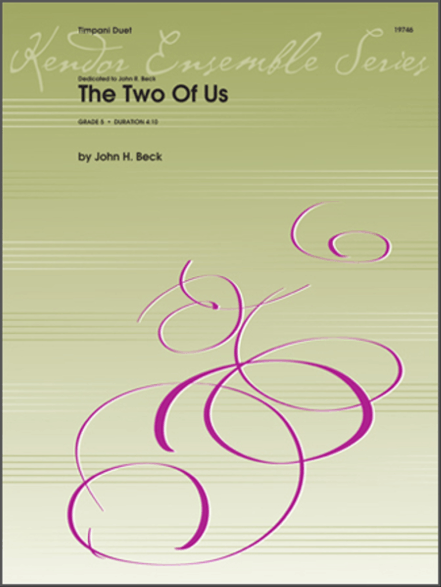 Two Of Us, The Two Of Us, The Percussion scores gallery preview page 1