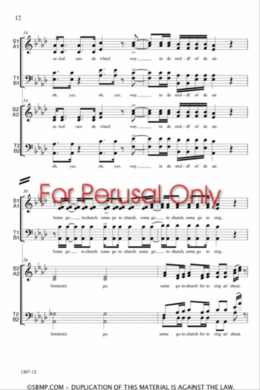 Ezekiel - SATB Double Choir Octavo 4-Part scores gallery preview page 12