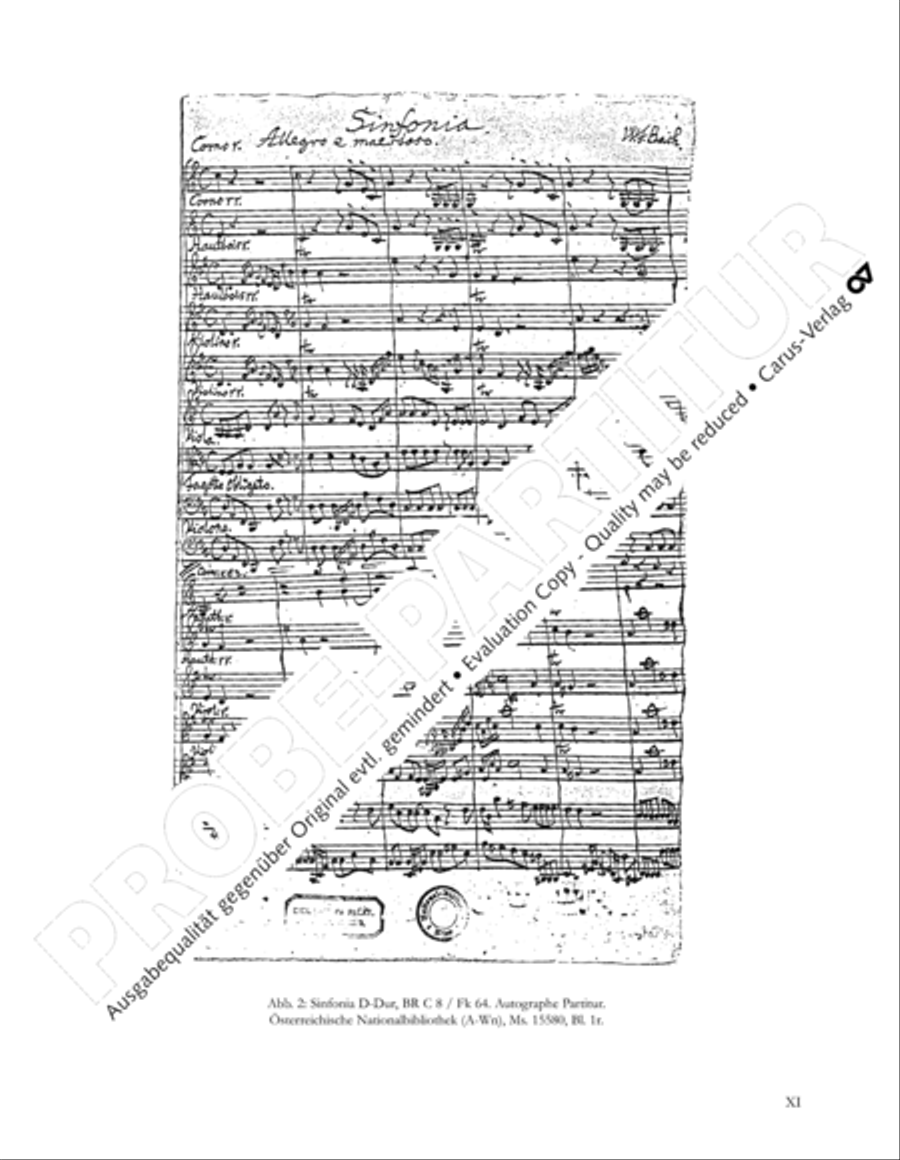 Gesamtausgabe Band 6 (Orchestermusik III: Sinfonien) Orchestra scores gallery preview page 12
