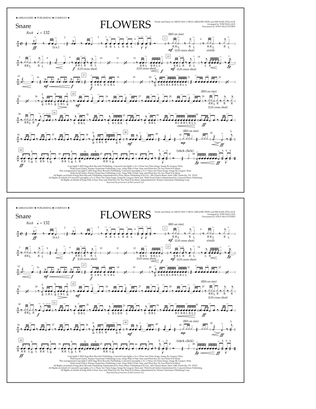 Flowers (arr. Tom Wallace) - Snare