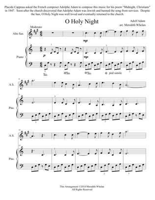 Christmas Duets for Alto Saxophone & Piano: O Holy Night