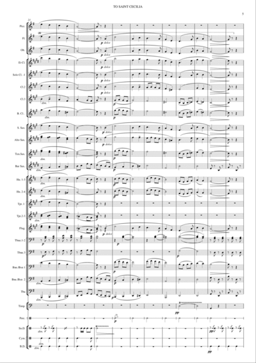TO ST. CECILIA TO ST. CECILIA 4-Part scores gallery preview page 5