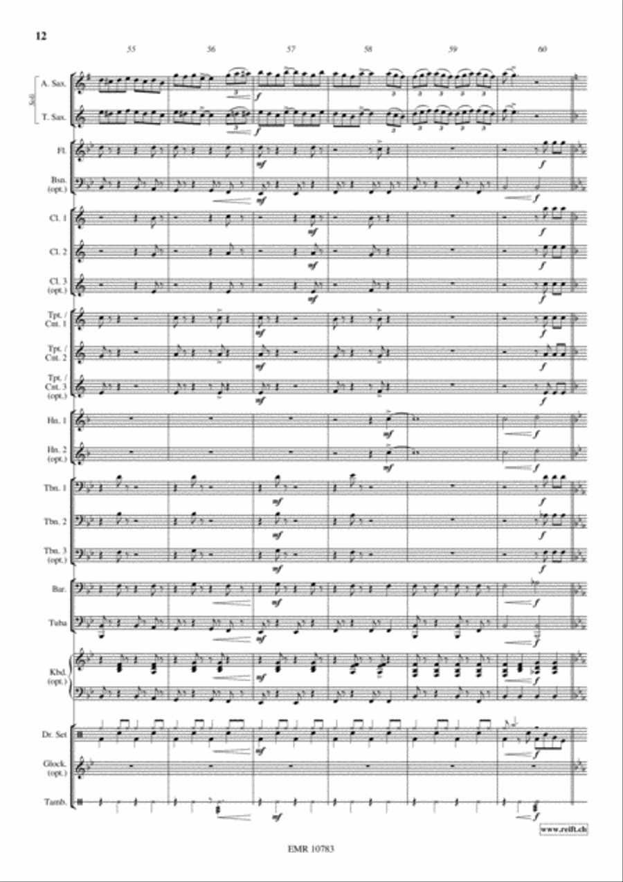 Down By The Riverside Concert Band scores gallery preview page 13