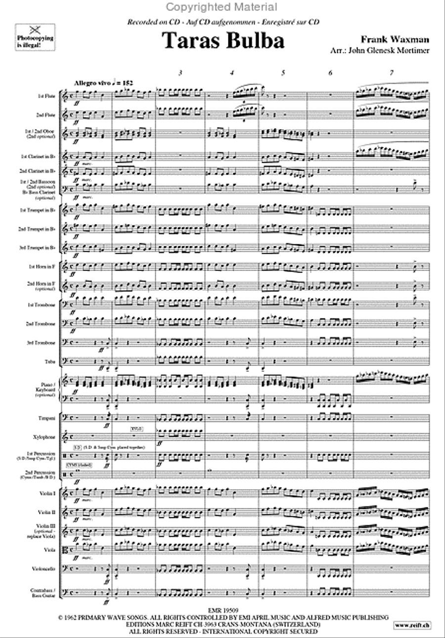 Taras Bulba Orchestra scores gallery preview page 3