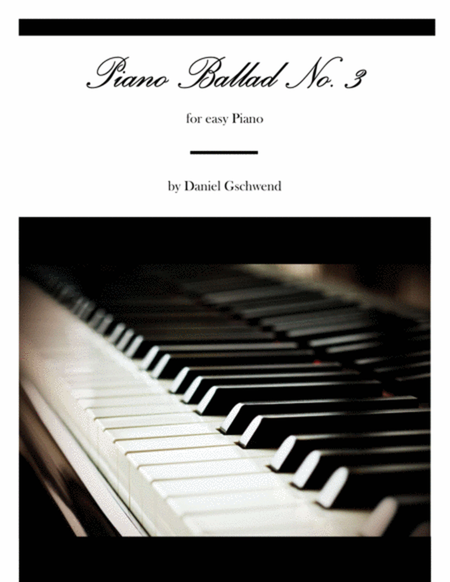 Piano Ballad No. 3 for Easy Piano image number null