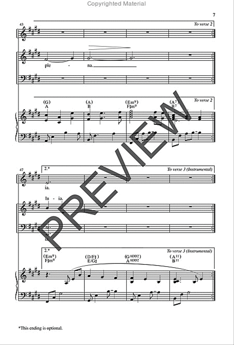 Ave Maria 4-Part scores gallery preview page 7