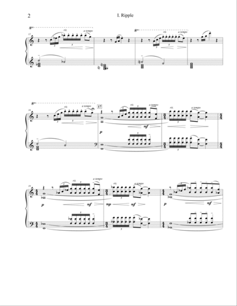 The Falls for Solo Piano Piano Solo scores gallery preview page 2