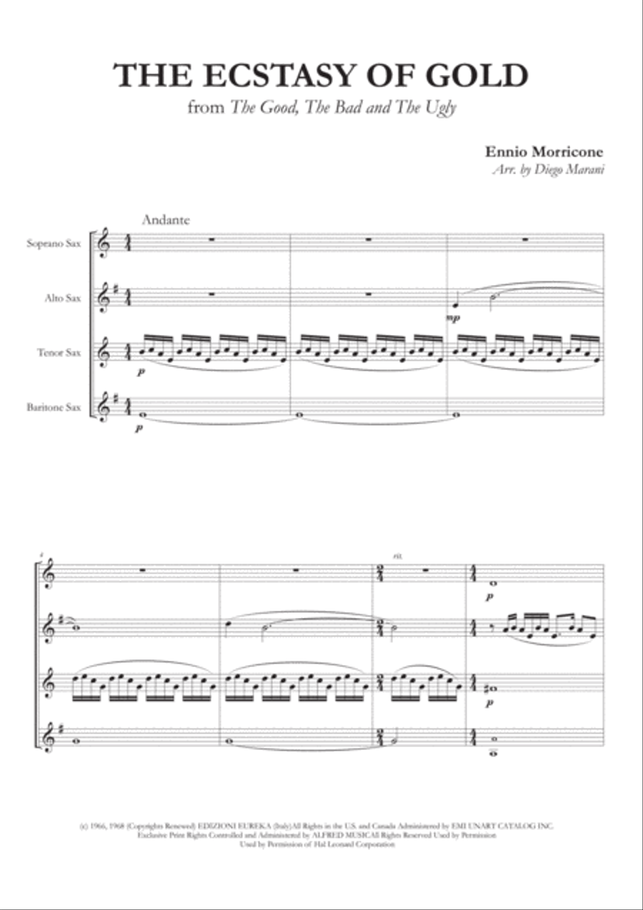 The Ecstasy Of Gold from THE GOOD, THE BAD AND THE UGLY image number null