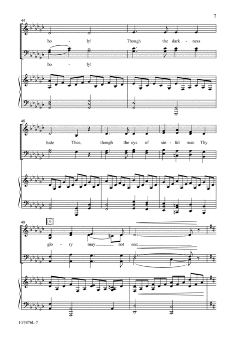 Only Thou Art Holy Divisi scores gallery preview page 8