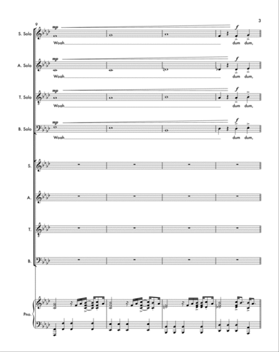 Busy Earnin' Busy Earnin' 4-Part scores gallery preview page 3