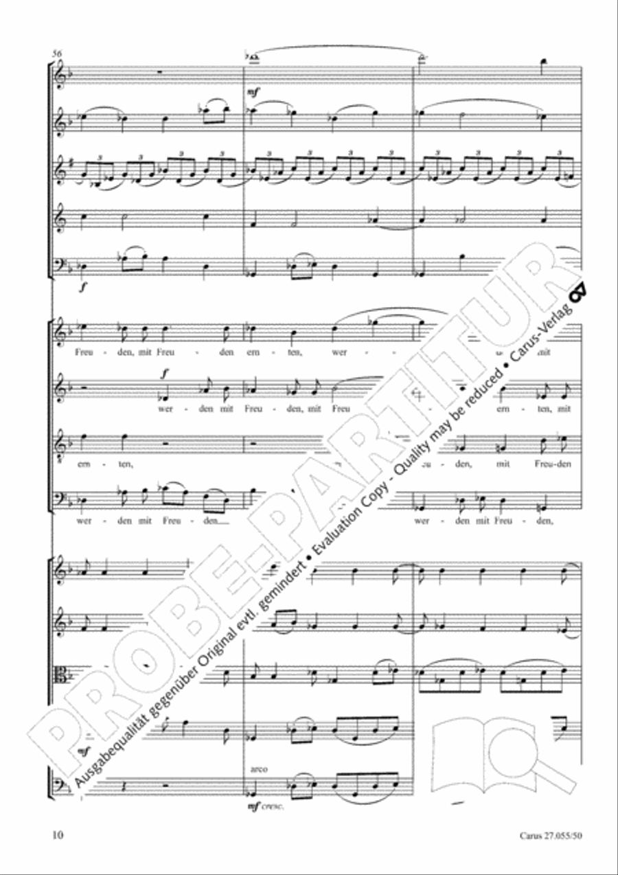 Ein Deutsches Requiem (German Requiem) 4-Part scores gallery preview page 17