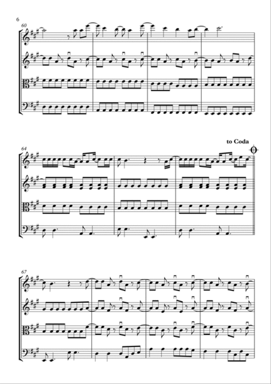 Pompeii String Quartet scores gallery preview page 6