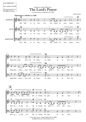 Chris Lawry - The Lord's Prayer (for SAB Choir a cappella)