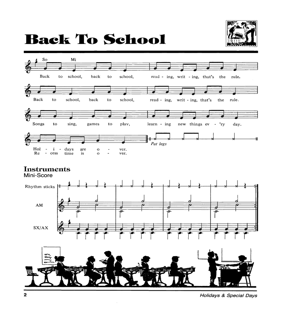 Holidays and Special Days Teacher Editions scores gallery preview page 5