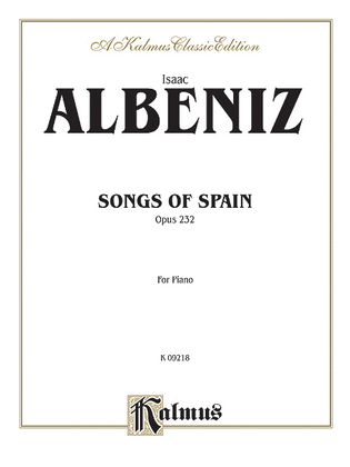 Book cover for Songs of Spain, Op. 232
