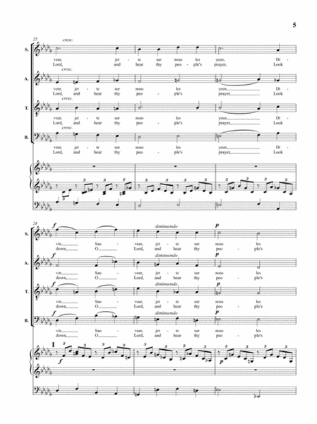 Cantique de Jean Racine (Canticle of Jean Racine) - for SATB Choir and Organ image number null