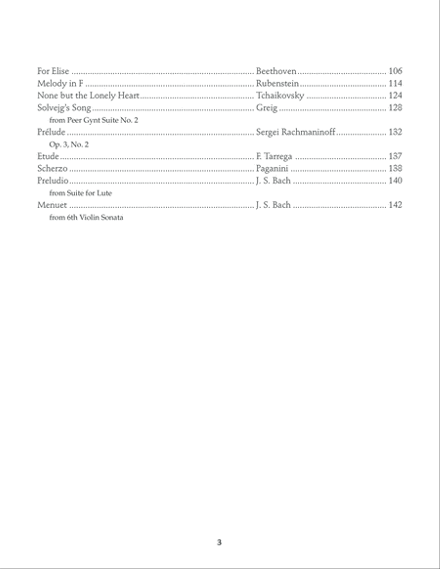 Sal Salvador Collection of Classic Solos for Pick-Style Guitar Classical Guitar scores gallery preview page 9