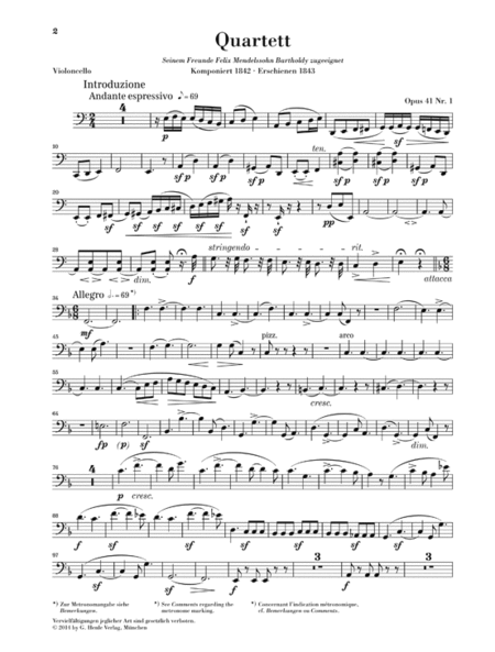 String Quartets Op. 41