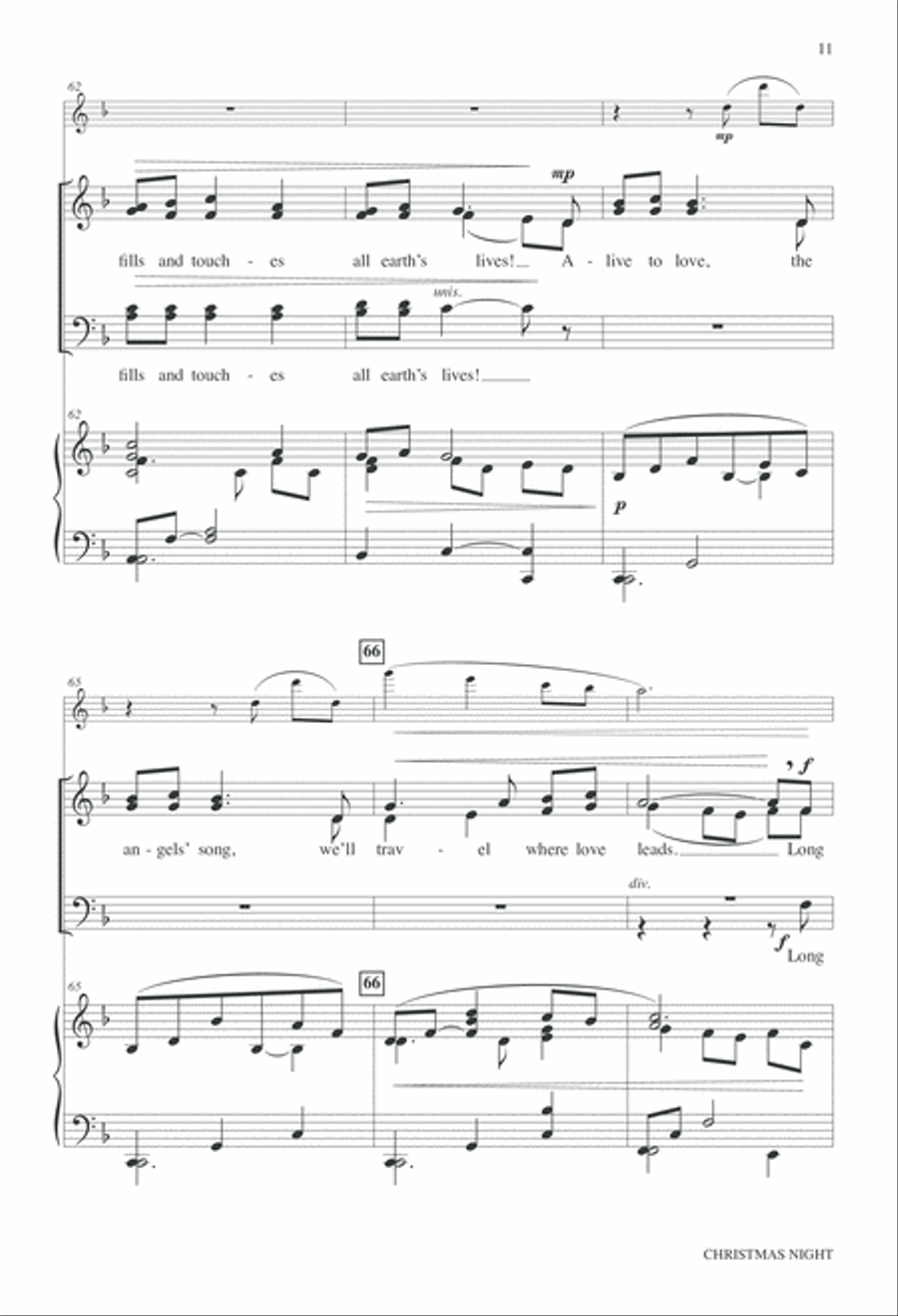 Christmas Night 4-Part scores gallery preview page 11