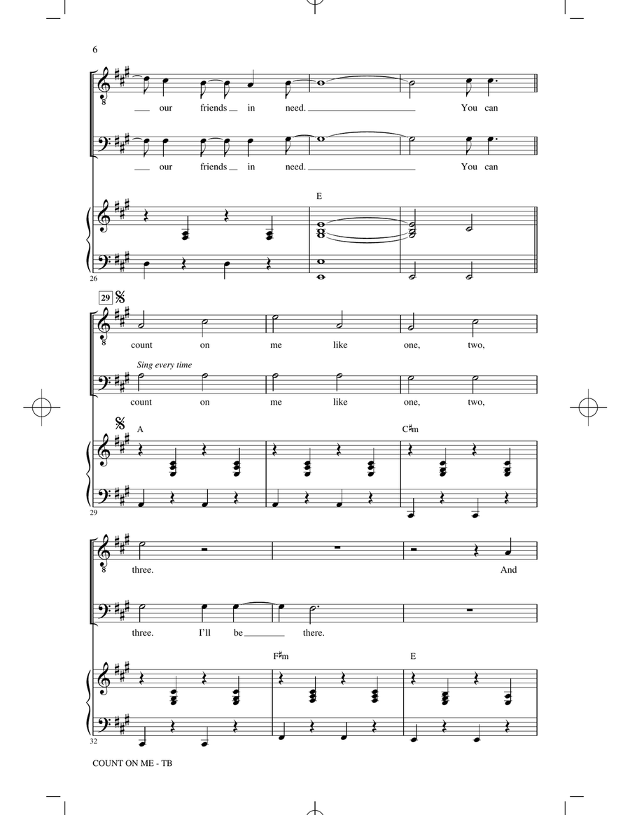 Count On Me (arr. Audrey Snyder) TB scores gallery preview page 4