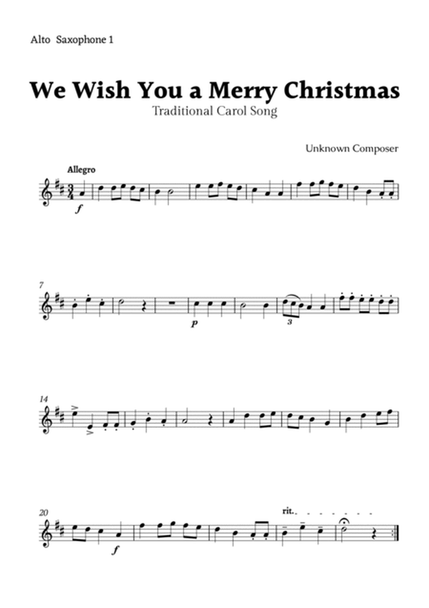 We Wish you a Merry Christmas for Alto Sax Quartet image number null