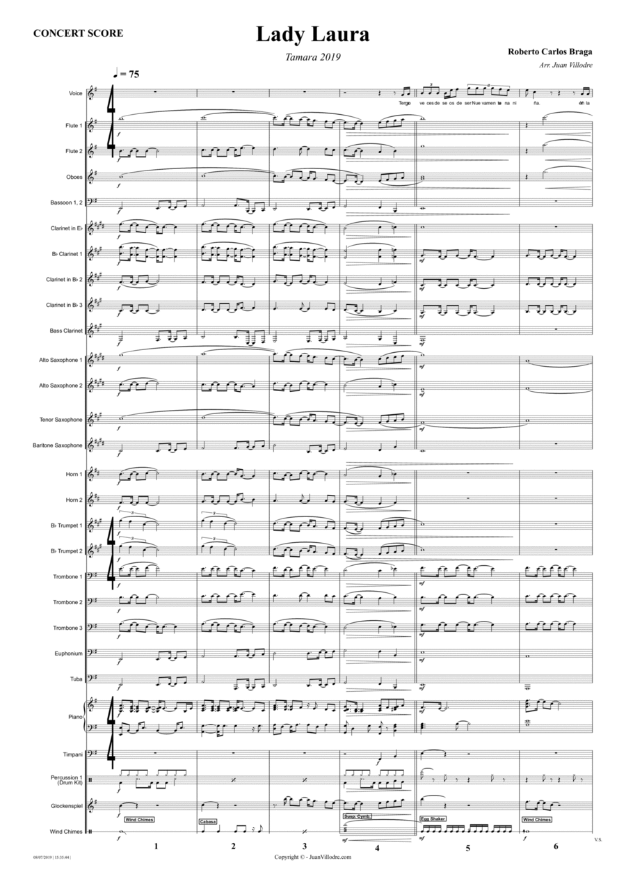 Lady Laura Lady Laura Concert Band scores gallery preview page 1