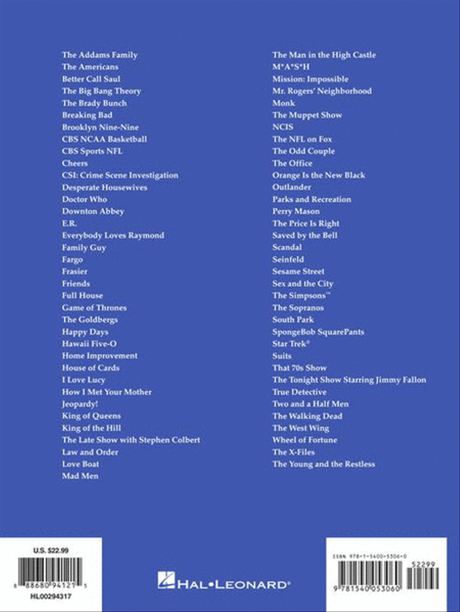 Big Book of TV Theme Songs – 2nd Edition Piano, Vocal, Guitar scores gallery preview page 11