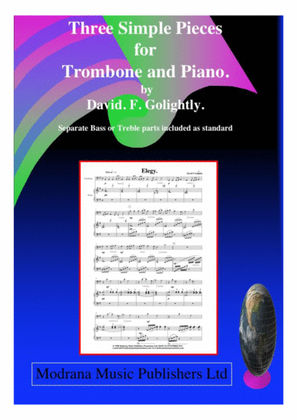 Book cover for Three Simple Pieces for Trombone and Piano