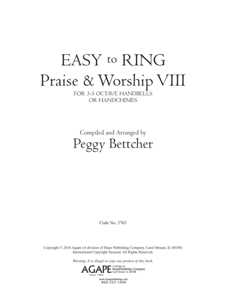 Easy to Ring Praise & Worship VIII
