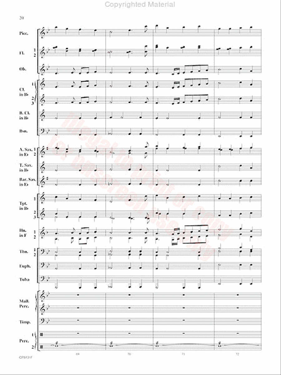 Crown and Scepter Concert Band scores gallery preview page 21