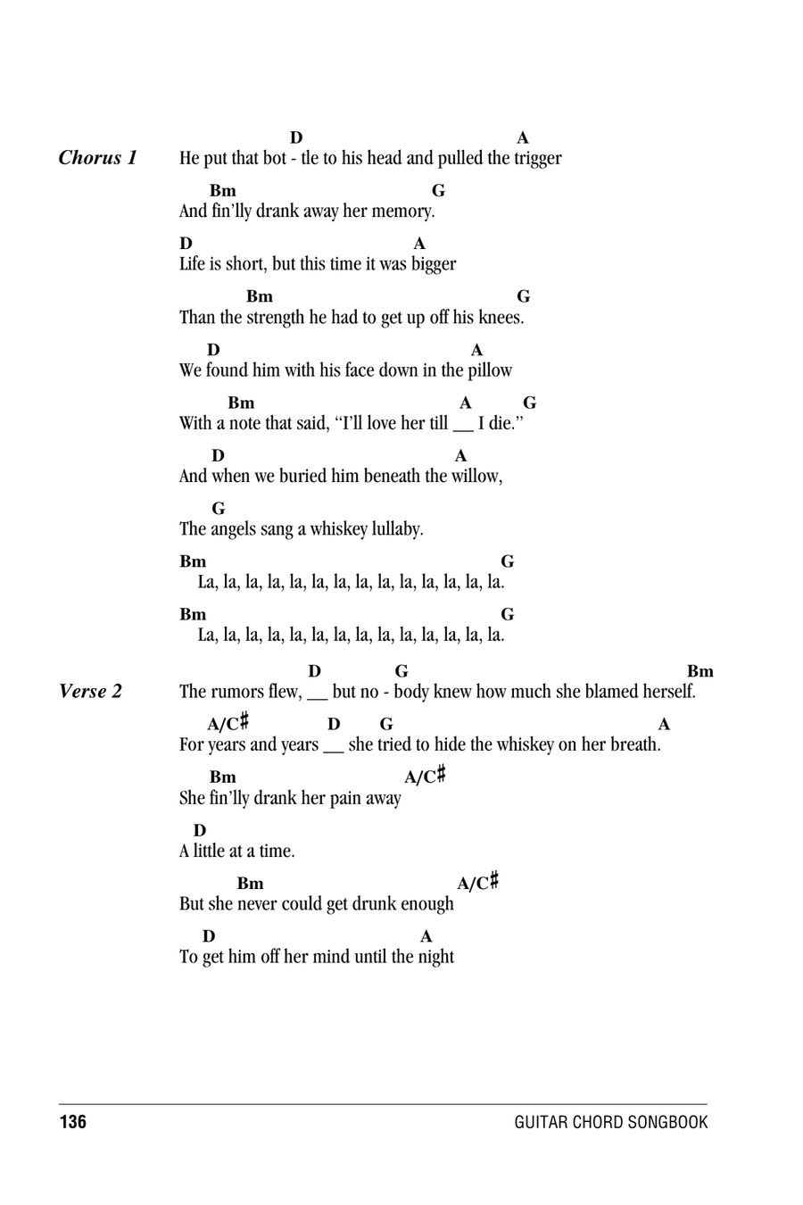 Whiskey Lullaby Acoustic Guitar scores gallery preview page 2