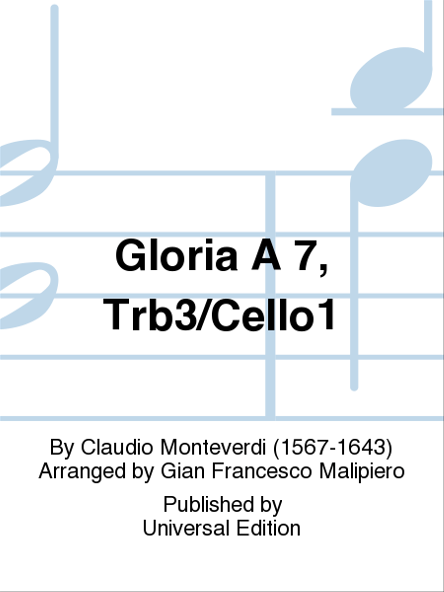 Gloria A 7, Trb3/Cello1 School and Community scores gallery preview page 1