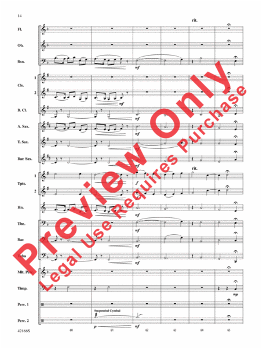 A Merrie Olde Christmas Concert Band scores gallery preview page 14