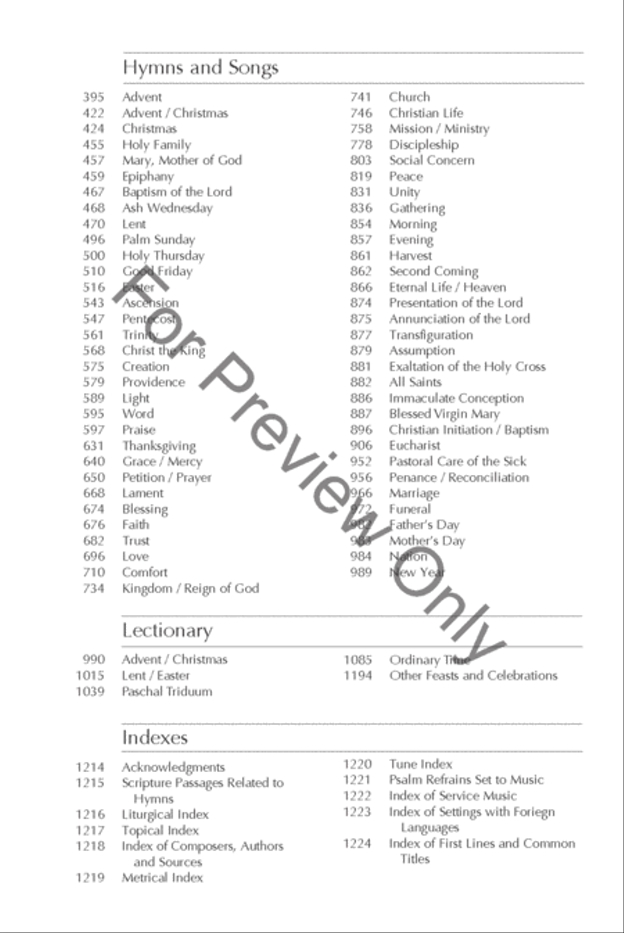Gather, Third Edition - Pew without Readings Choir scores gallery preview page 7