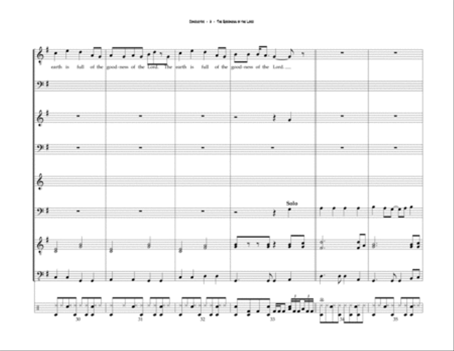 The Goodness of the Lord Small Ensemble scores gallery preview page 6