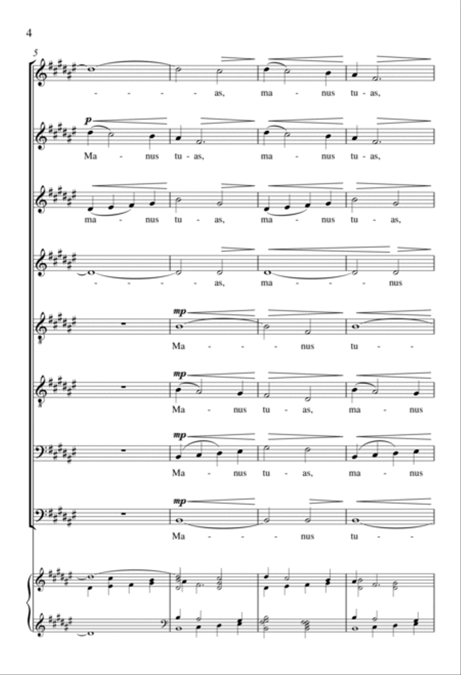 Your Hand in Mine (In manus tuas) SSAATTBB scores gallery preview page 3
