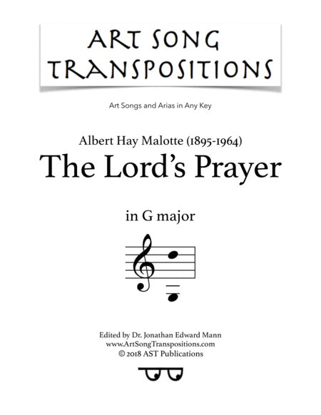 The Lord's Prayer (G major)