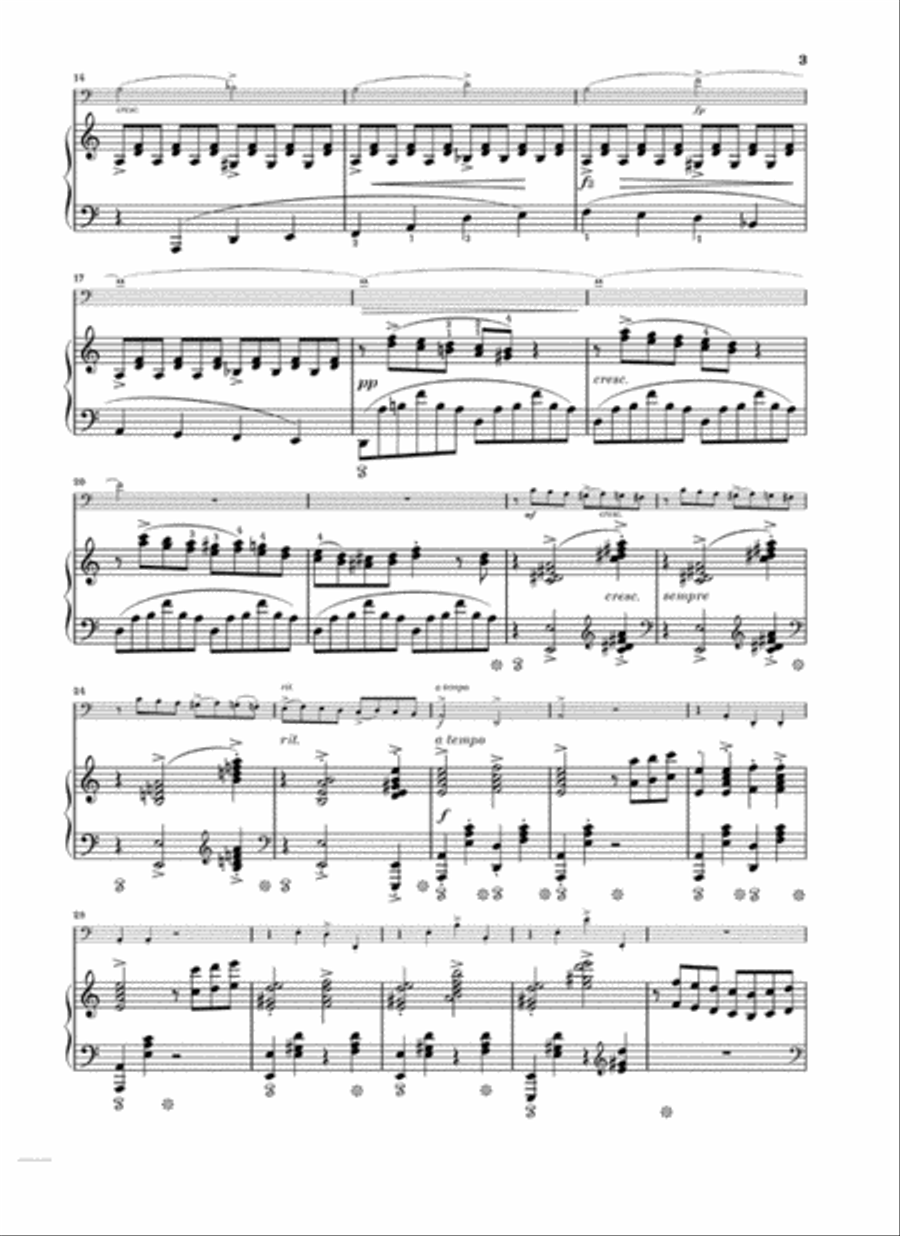 Violoncello sonata in a Minor Op. 36
