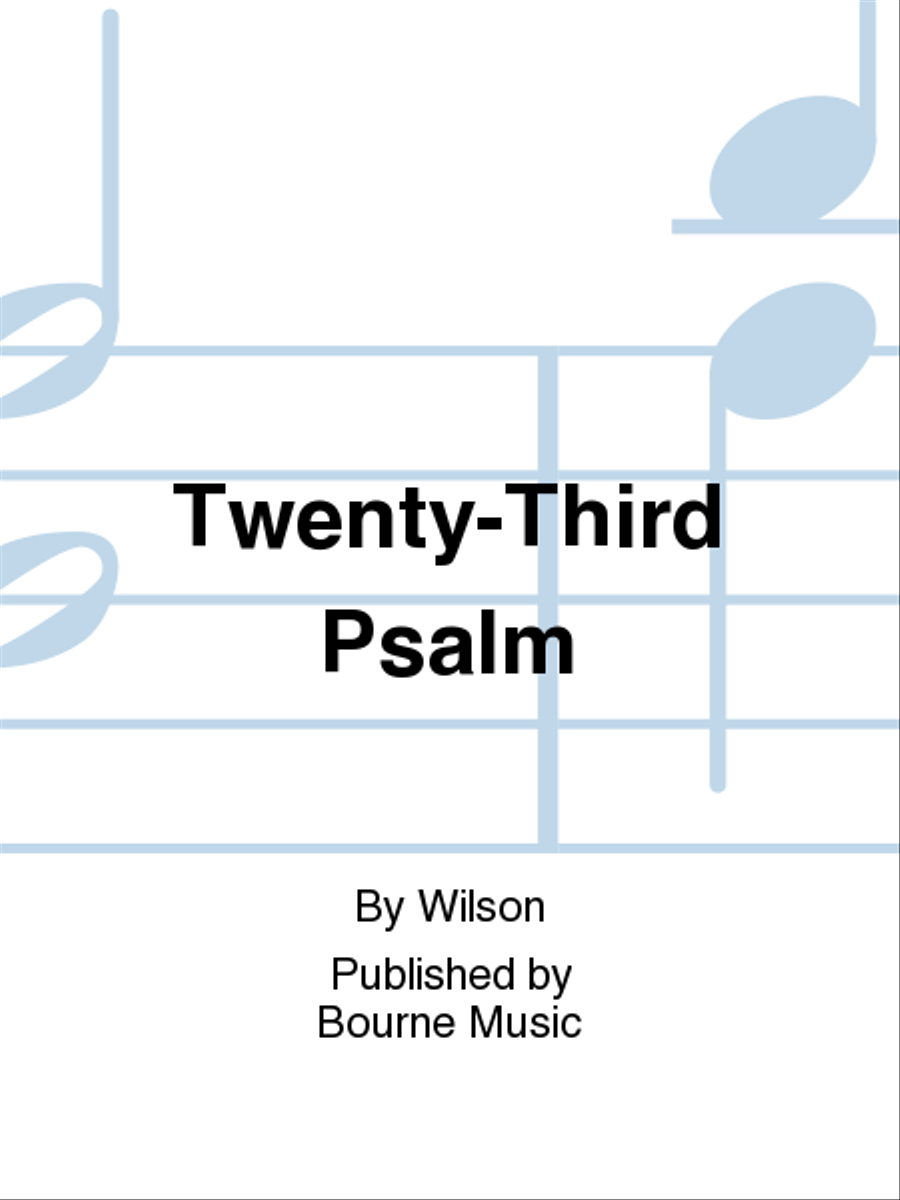 Twenty-Third Psalm 4-Part scores gallery preview page 1