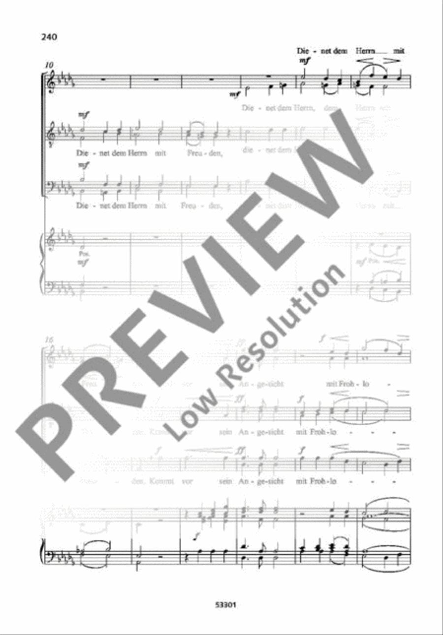 Jauchzet dem Herrn alle Welt Mixed Choir scores gallery preview page 3