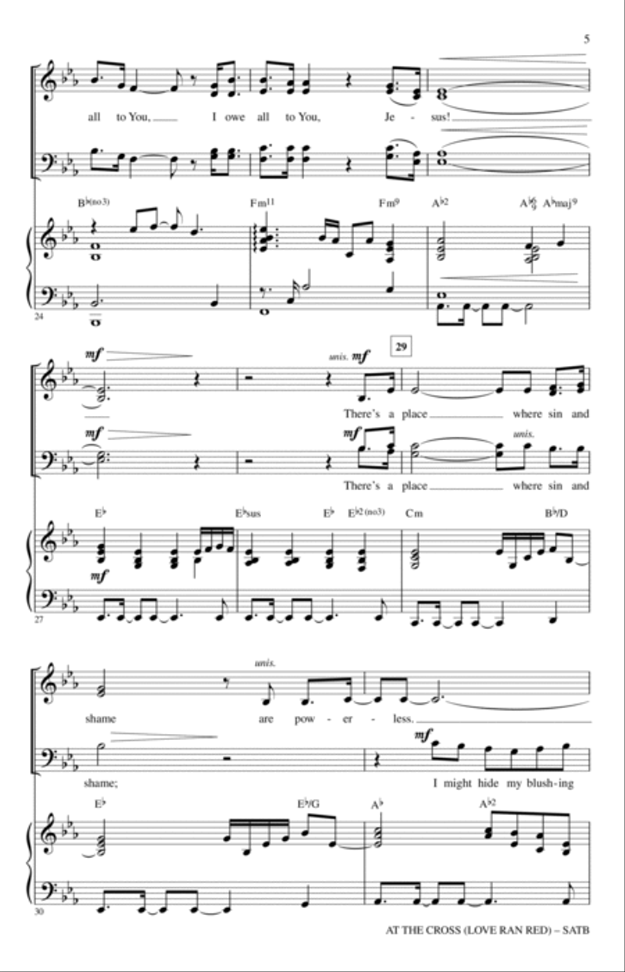 At The Cross (Love Ran Red) 4-Part scores gallery preview page 4
