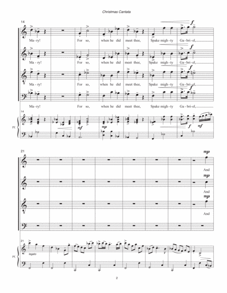 Christmas Cantata (2001) vocal piano score