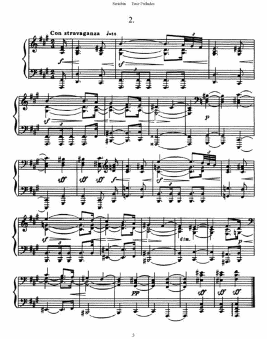 Alexander Scriabin - Four Préludes Op. 31