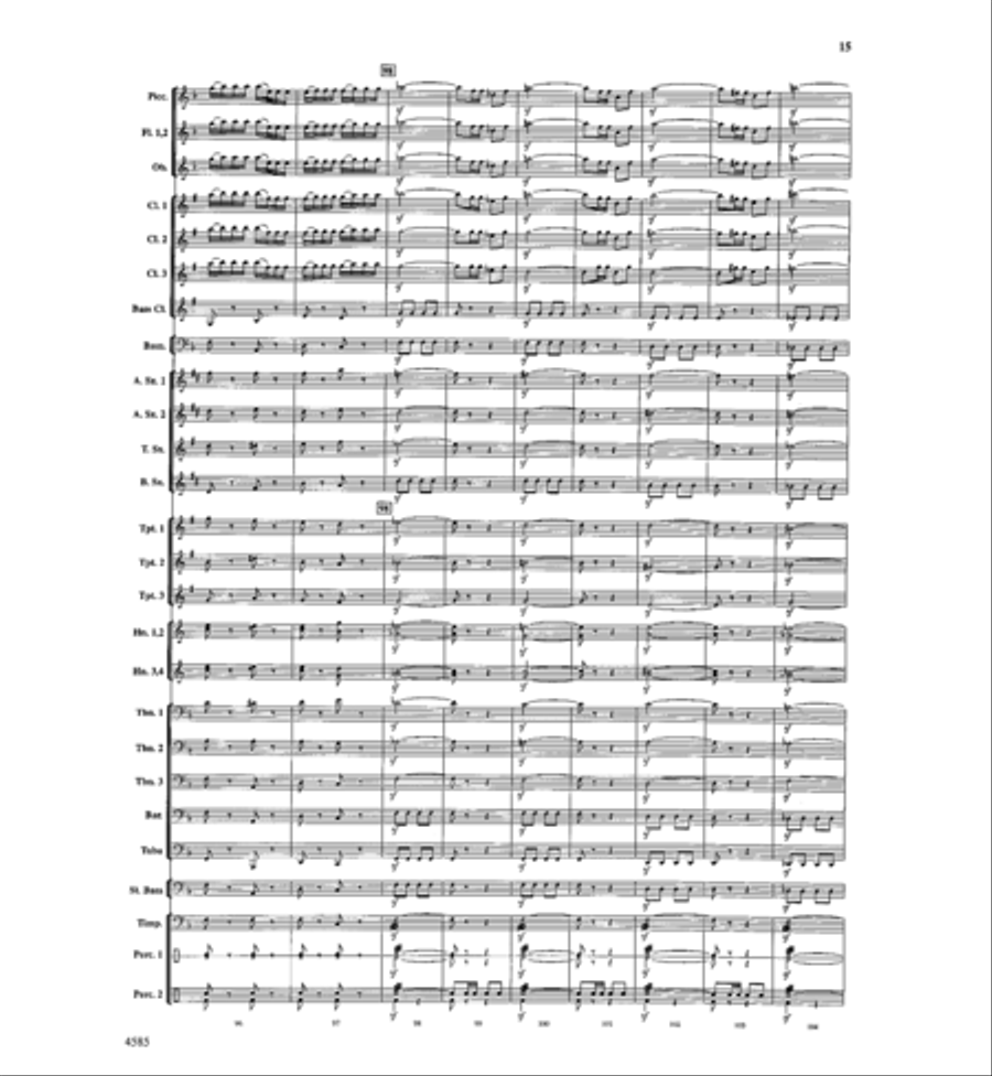William Tell Overture Concert Band scores gallery preview page 14