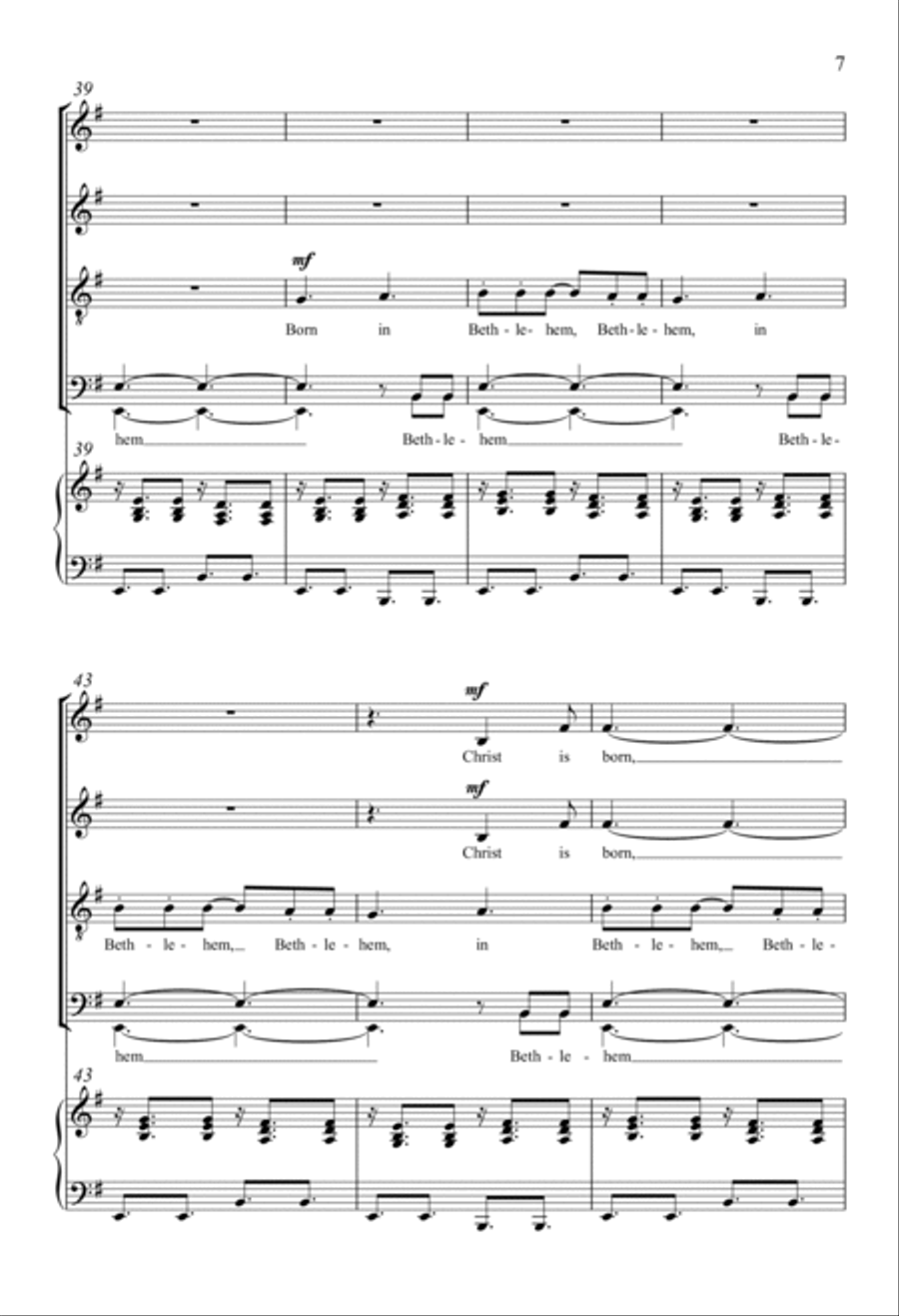 Hark! The Herald Angels Sing 4-Part scores gallery preview page 6
