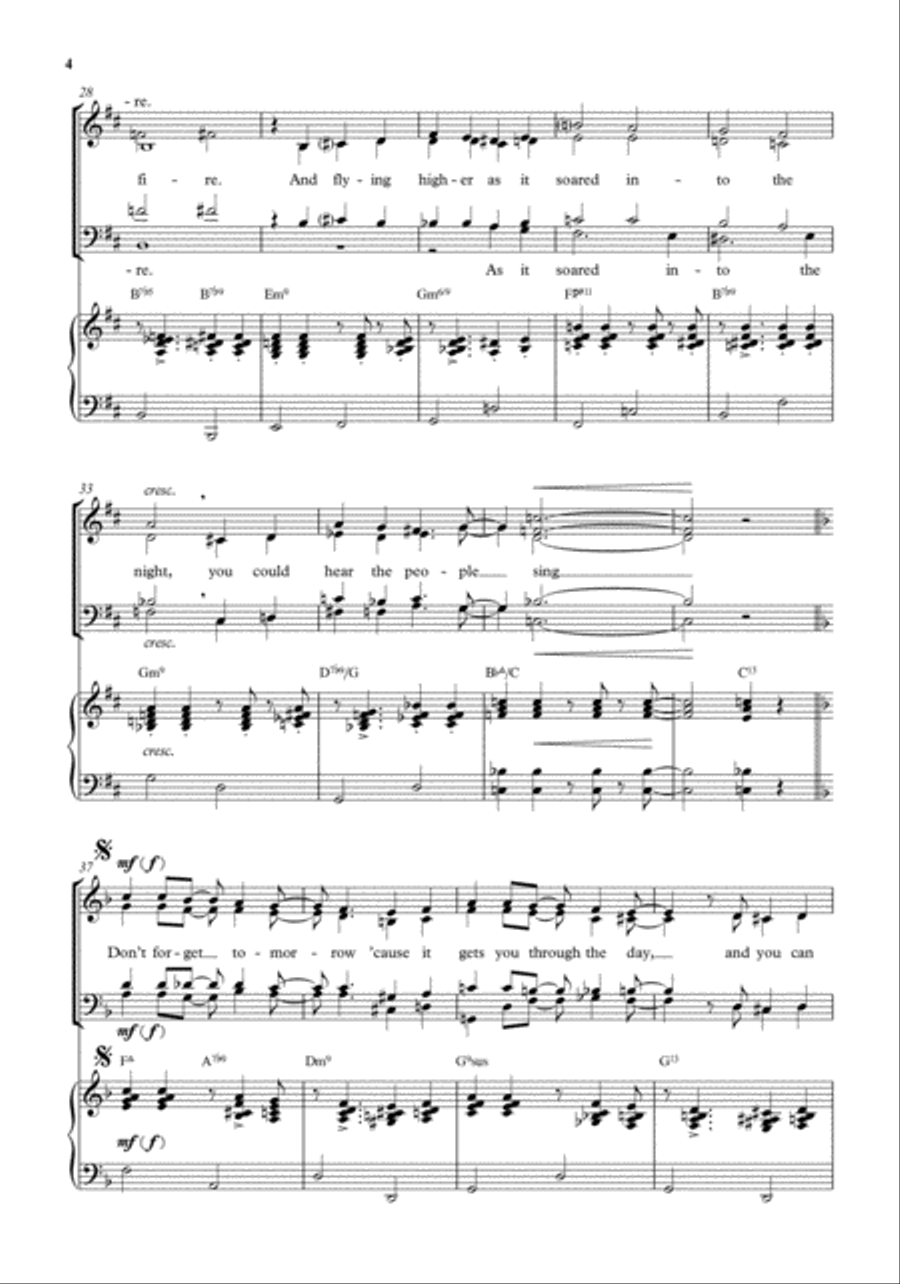 Don't forget tomorrow 4-Part scores gallery preview page 4