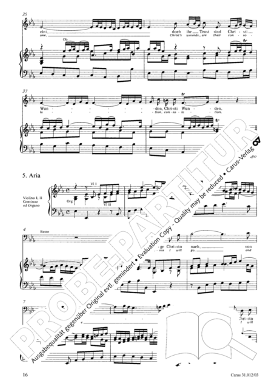 Weeping, crying, sorrow, sighing (Weinen, Klagen, Sorgen, Zagen) ATB scores gallery preview page 17